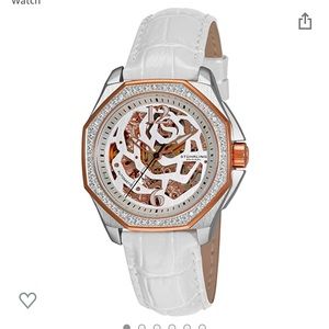 Stuhrling Nemo Rose Automatic Skeleton White Watch